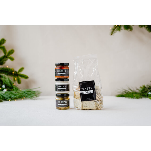 Smeer 'm op een toastje - oude kaas tapenade - per 12