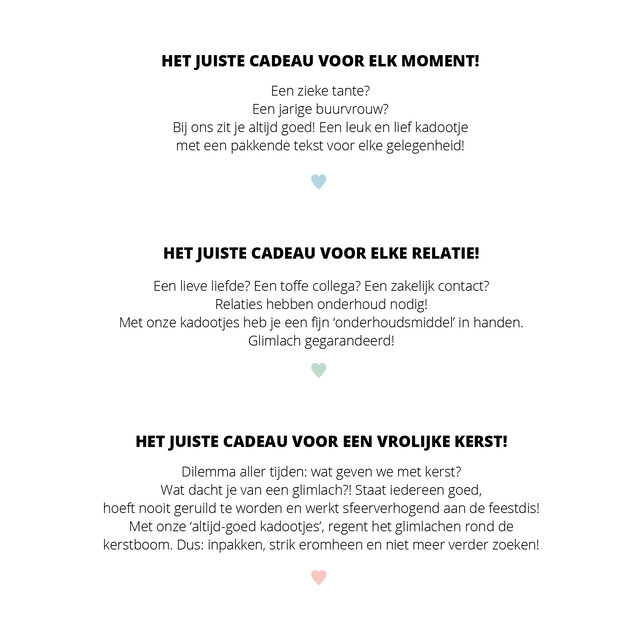 POS Geven is leuker - folder drieluik