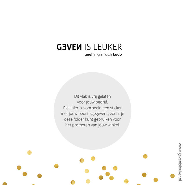 POS Geven is leuker - folder drieluik
