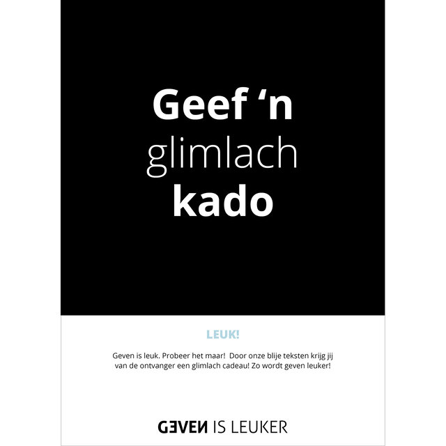 POS Geven is leuker - branding - fotoborden medium