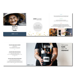 POS Geven is leuker - folder drieluik