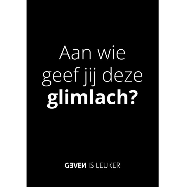 POS Geven is leuker - branding - posterset A3