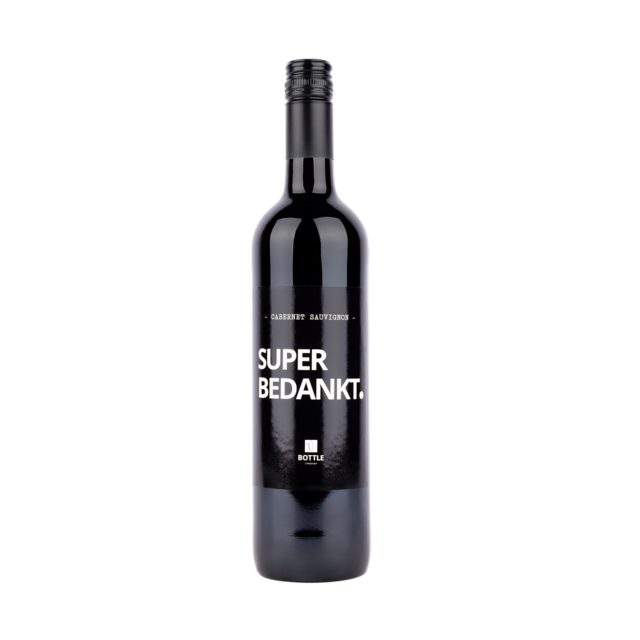 Super bedankt  wijn - rood - per 6