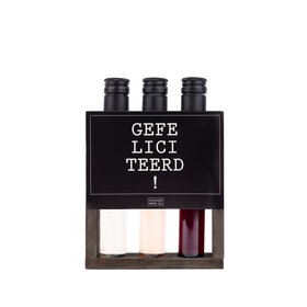 Wijngift - tubes in rekje - Gefeliciteerd! - per 6