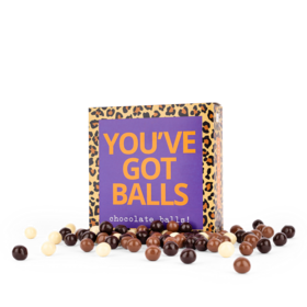 You've got balls! -  Chocola  in cadeau doosje - per 12