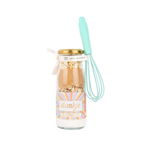 Bakflesje 250ml Dankje de koek koek(jes) - met garde - per 6