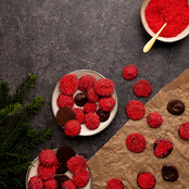 Make your own Christmas chocolates -  in flesje - per 12 Make your own Christmas chocolates -  in flesje - per 12