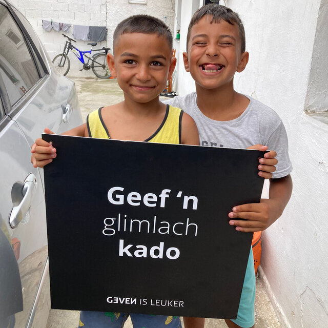 POS Geven is leuker - branding - fotoborden large