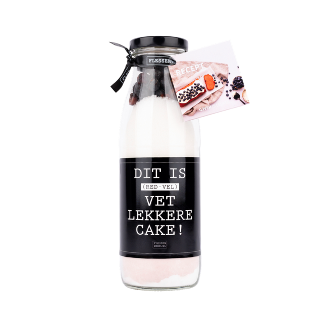 Dit is (red-vel) VET lekkere cake! - Cakemix red velvet - per 6
