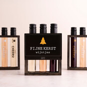 Wijngift - tubes in rekje - KERST - per 6 Wijngift - tubes in rekje - KERST - per 6