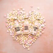 Veel liefs snoepjes - Snoep (vruchtenhartjes)  in fles - per 12