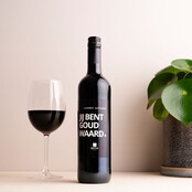 Jij bent goud waard wijn - rood - per 6