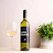 Super bedankt  wijn - wit - per 6