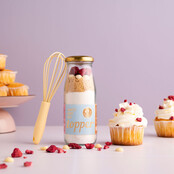 Bakflesje 250ml - Taartje voor een topper - met garde - per 6