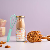 Bakflesje 250ml Dankje de koek koek(jes) - met garde - per 6 Bakflesje 250ml Dankje de koek koek(jes) - met garde - per 6