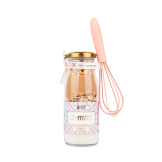 Bakflesje 250ml - Merry christmas cookies - met garde - per 6