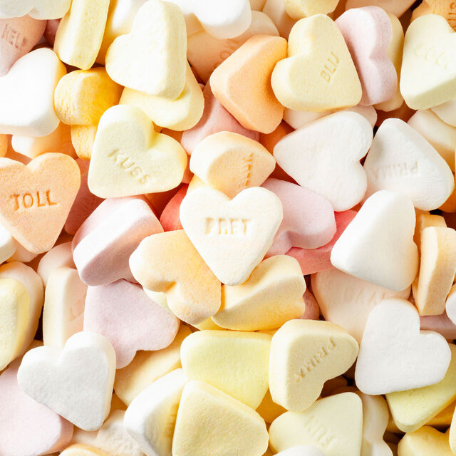 Veel liefs snoepjes - Snoep (vruchtenhartjes)  in fles - per 12