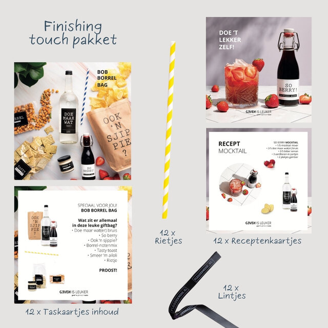 POS - Finishing touch pakket - BOB Borrel Bag POS - Finishing touch pakket - BOB Borrel Bag