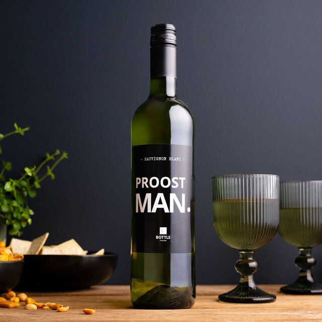 Proost MAN! wijn wit - per 6