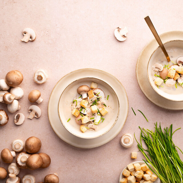 'n soeperdikke knuffel – Fles soepmix Champignon – per 6