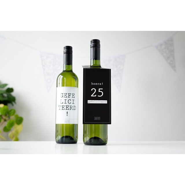 Gefeliciteerd rood - per 6 Gefeliciteerd rood - per 6