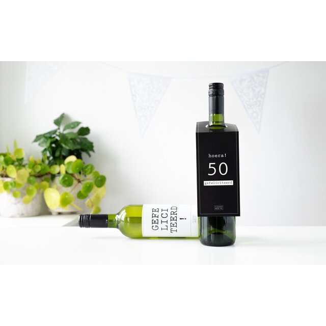 Gefeliciteerd rood - per 6 Gefeliciteerd rood - per 6