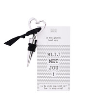 Wijnstop met kaart – Blij met jou! - per 6
