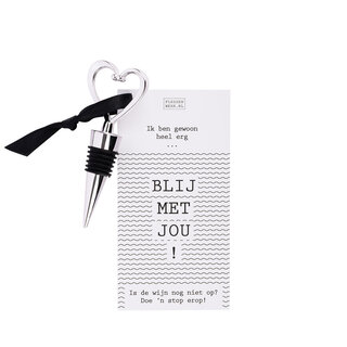 Wijnstop met kaart – Blij met jou! - per 6