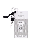 Wijnstop met kaart – Dankjewel! - per 6