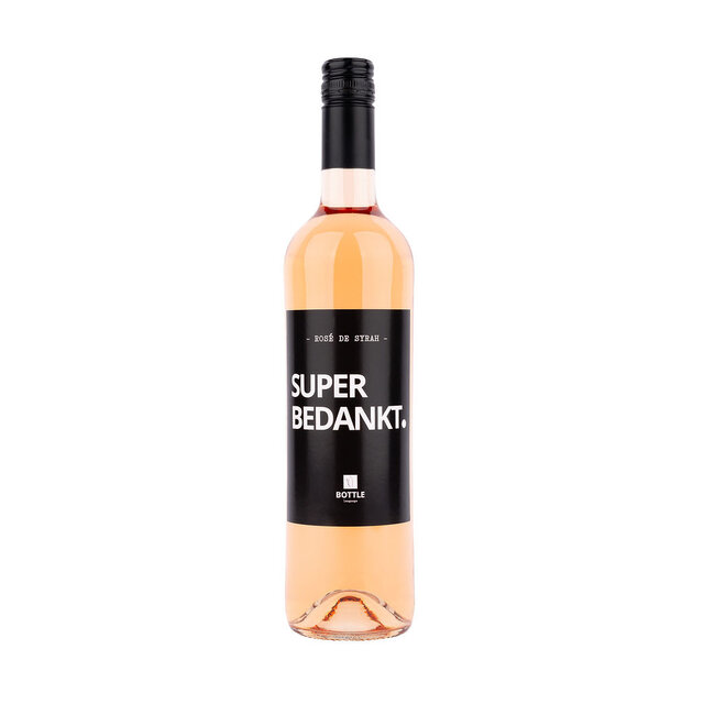 Super bedankt wijn - rosé - per 6