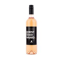 Jij bent goud waard wijn - rosé - per 6