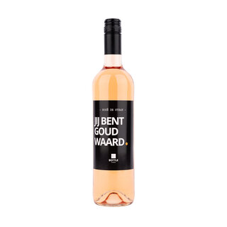 Jij bent goud waard wijn - rosé - per 6