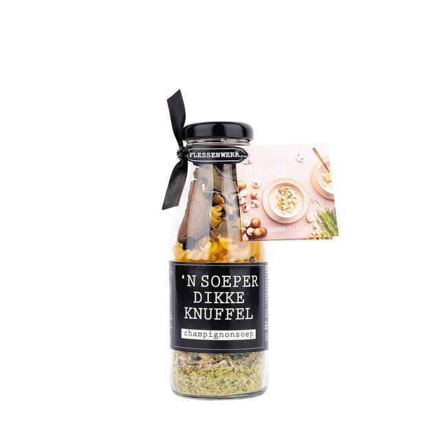 'n soeperdikke knuffel – Fles soepmix Champignon – per 6