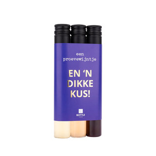 Proevewijntje - Paars/Gouden wikkel - En 'n dikke kus - per 12