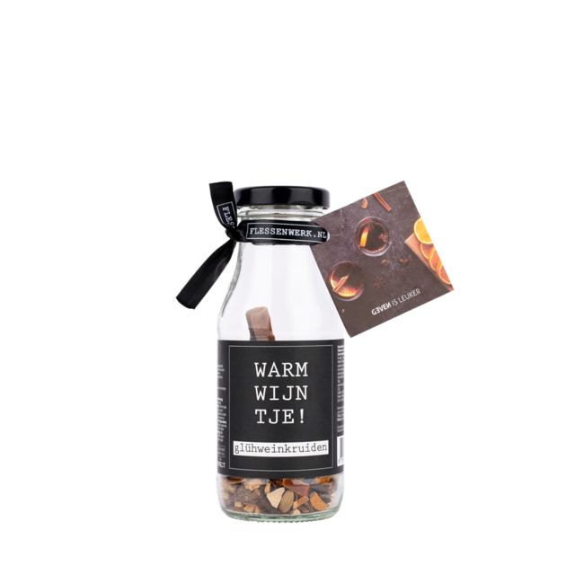 Warm wijntje - gluhwein kruiden in flesje - per 6