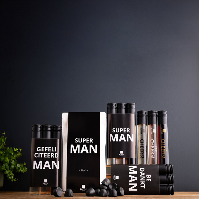 3 wijntubes - Bedankt MAN! - per 12