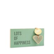 Tegeltje - Lots of happiness - per 6