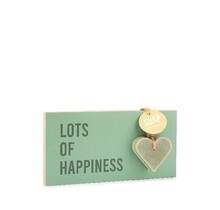 Tegeltje - Lots of happiness - per 6