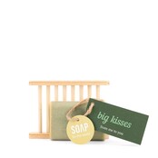 Soapbar met zeepbakje  - Big kisses - per 6