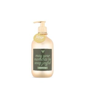 Gouden zeeppompje (500 ml) - May your moments be soap joyful - per 6