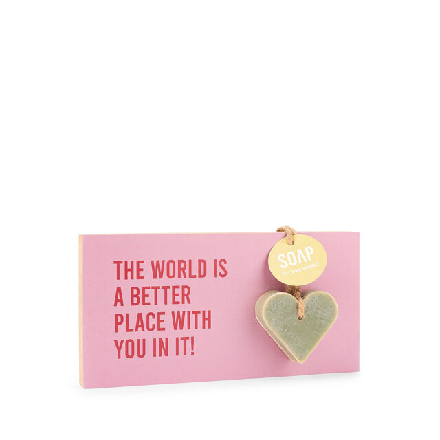 Tegeltje - The world is a better place with you in it - per 6