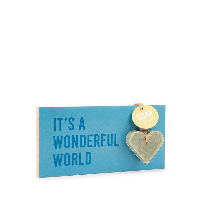 Tegeltje - It's a wonderful world - per 6