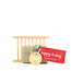 SOAP for the world Soapbar met zeepbakje  - Happy B-day - per 6