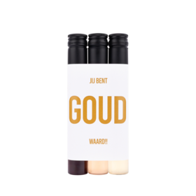 PRIMERA - 3 wijntubes - Jij bent GOUD waard - per 6