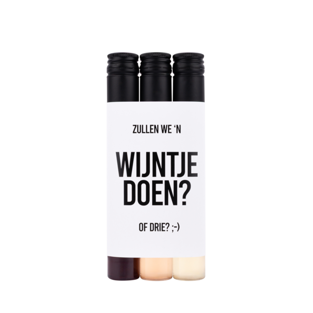 PRIMERA - 3 wijntubes - Zullen we een wijntje doen - per 6
