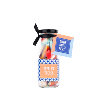 PRIMERA - Snoepflesje 250 ml - Gefeliciteerd - per 6