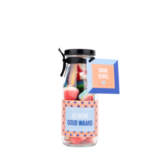 PRIMERA - Snoepflesje 250 ml - Jij bent goud waard - per 6