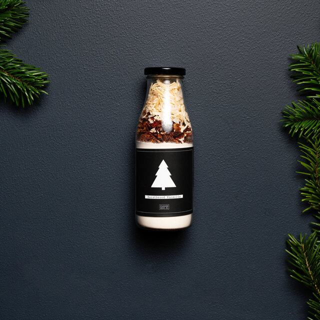 Kerstbrood | focaccia - fles - per 6