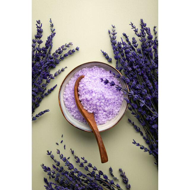 Just chill - Badzout met schepje - Lavendel – per 6