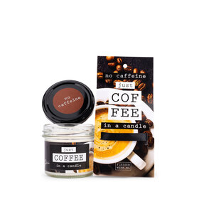 No caffeine - JUST COFFEE - in a candle, in luxe verpakking - 6 stuks
